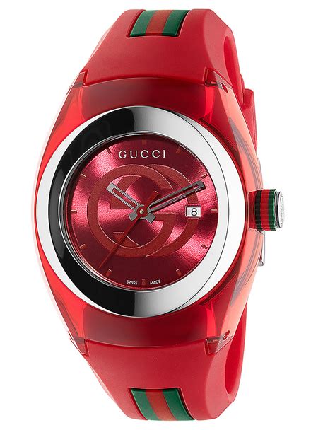 gucci sync watch red|Gucci interlocking watch.